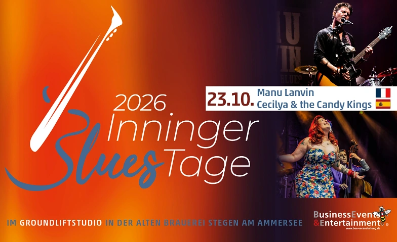 Inninger Blues Tage 2026 - Tag 3 von 4, Concerts / Jazz & Blues, Groundlift Studio Alte Brauerei Stegen
