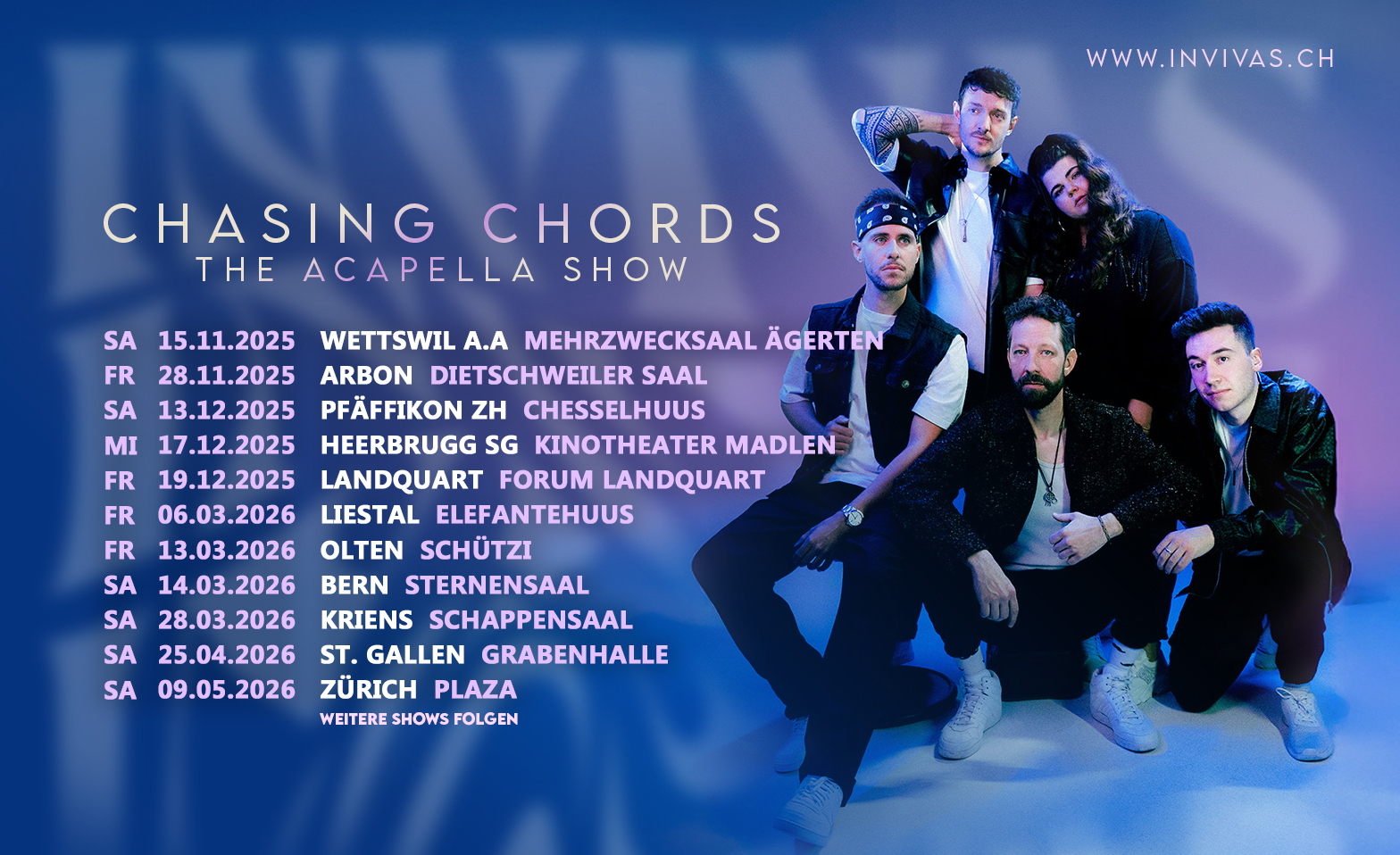INVIVAS - Chasing Chords Tour Billets