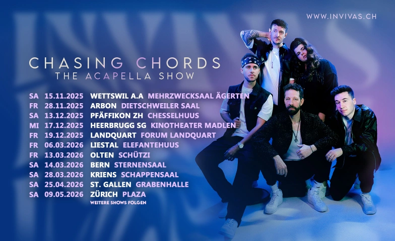 INVIVAS - Chasing Chords Tour Lorzensaal Cham, Dorfplatz 3, 6330 Cham Billets