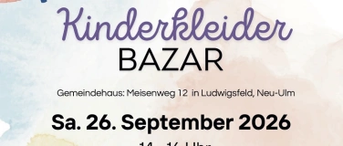 Event-Image for 'Kinderkleiderbazar Neu-Ulm/ Ludwigsfeld, Sa. 26.09.26'