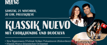 Event-Image for 'Klassik Nuevo mit chor&b&uuml;ndig und DuoCalva'