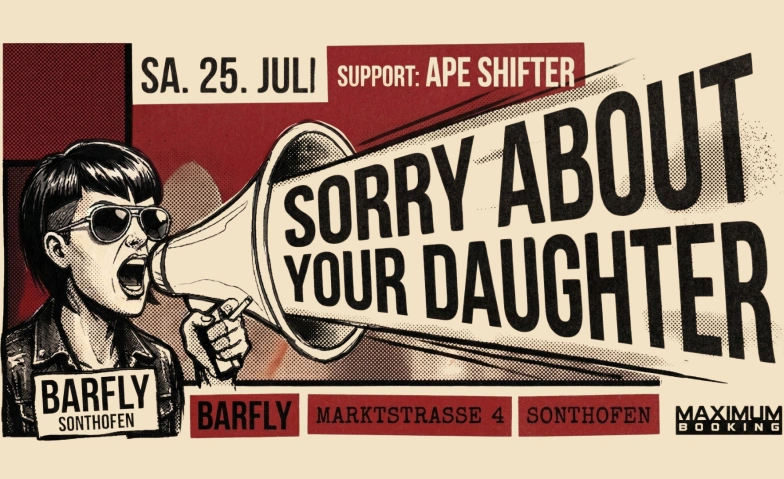 Event-Image for 'Sorry About Your Daughter (USA) - Ape Shifter'