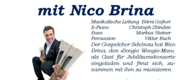 Event-Image for 'Jubil&auml;umskonzert Gospelchor Sch&ouml;nau Thun mit Nico Brina'
