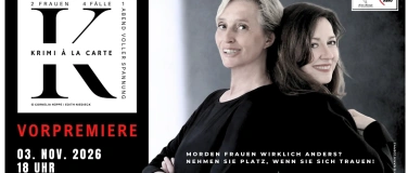 Event-Image for 'KRIMI &agrave; la CARTE&middot; 2 Frauen, 4 F&auml;lle, 1 Abend voller Spannung'