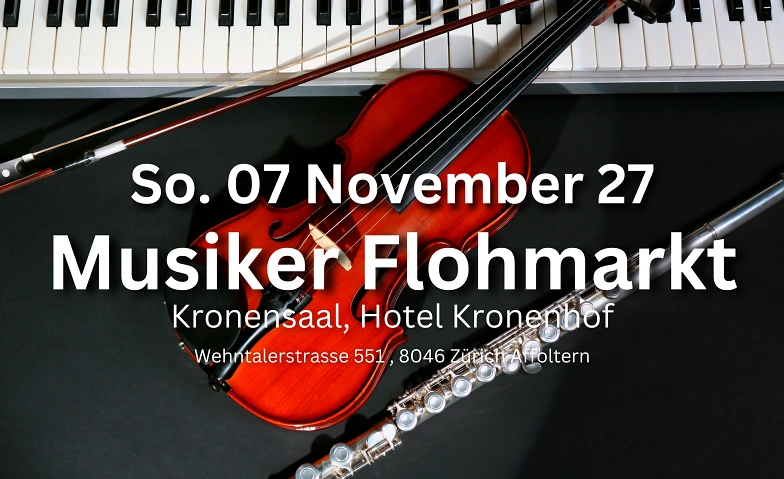 Musiker Flohmarkt Zürich Offen für Alle - So. 07 Nov. 27