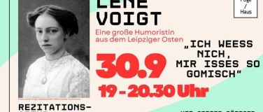 Event-Image for 'Lene Voigt &ndash; Eine gro&szlig;e Humoristin aus dem Leipziger Osten'