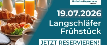 Event-Image for 'Langschl&auml;fer Fr&uuml;hst&uuml;ck 19.07.2026 &ndash; 11:00 bis 14:00'