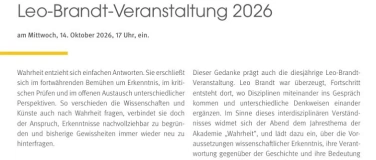 Event-Image for 'Leo-Brandt-Veranstaltung 2026'