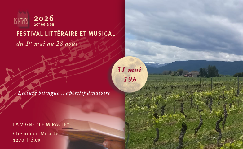LES INTIMES 2026 &ndash; Festival litt&eacute;raire et musical Tickets