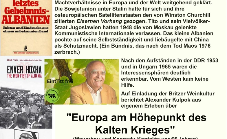 "Europa am Höhepunkt des Kalten Krieges" mit Alexander Kulpo