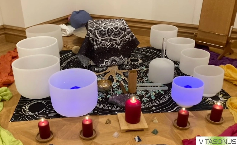 Klang im Kubik - Klangmeditation mit Kristallklangschalen