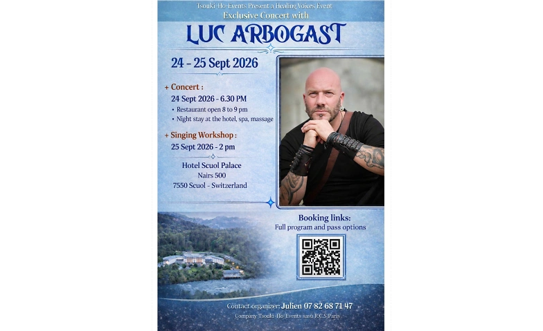 Luc Arbogast exclusive Concert and workshop Tickets