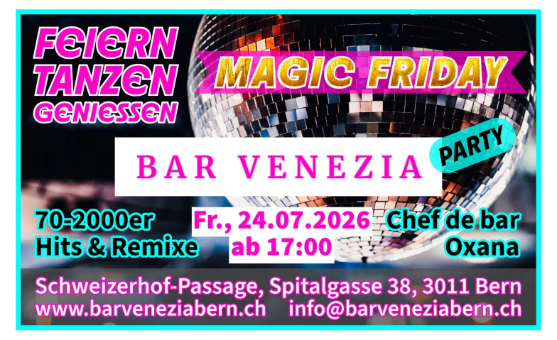 Magic Friday Party mit 70-2000er Sound