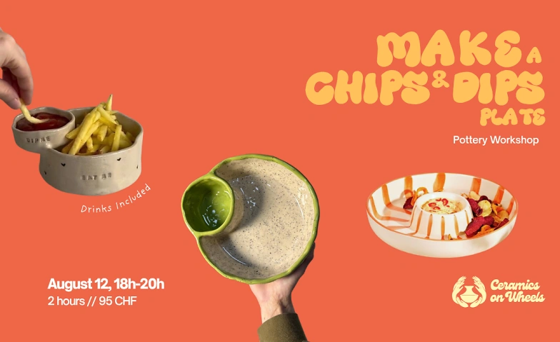 Make A Chips &amp; Dips Plate -  Pottery Workshop Tickets