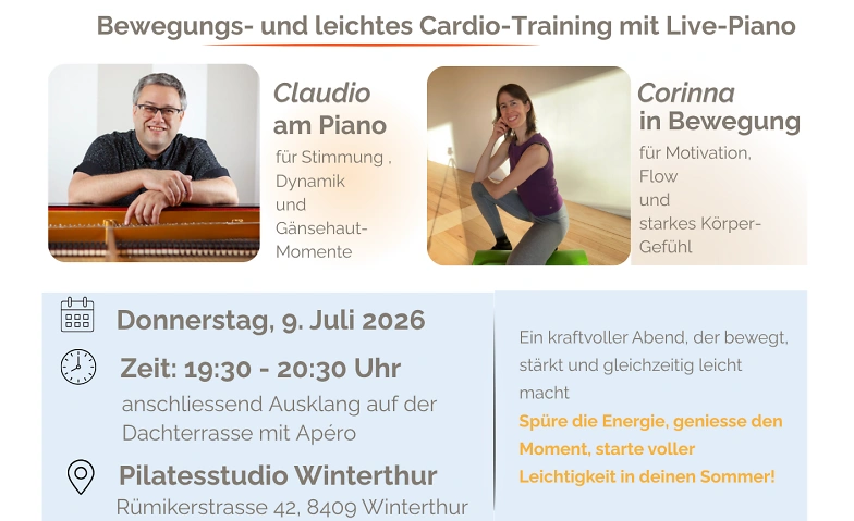 Bewegung & Live-Piano – ein Happy-Abend