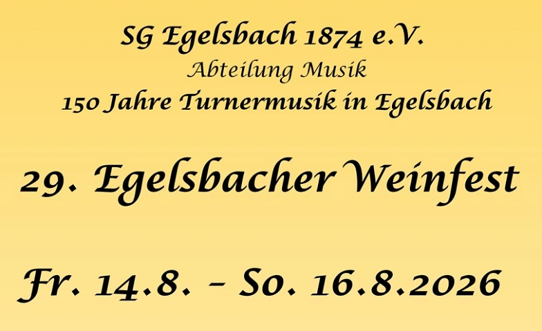 Event-Image for '29. Egelsbacher Weinfest'
