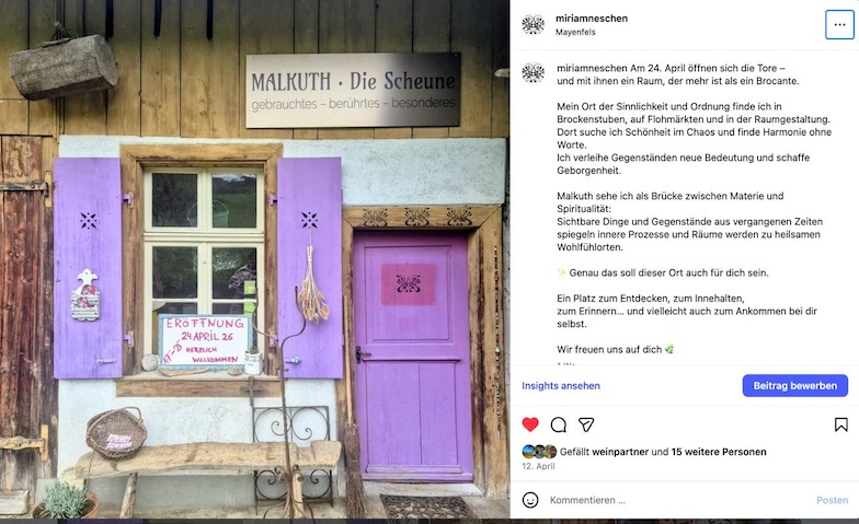 Event-Image for 'Neuer&ouml;ffnung Malkuth &ndash; Brocante & Caf&eacute; im Gr&uuml;nen'