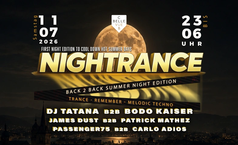 NIGHTRANCE Club Bellevue, Freieckgasse 9, 8001 Zurich Billets