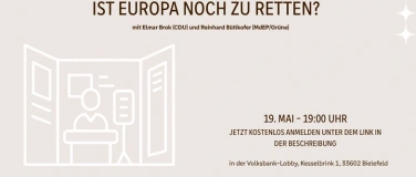 Event-Image for 'NW-Talk in der Volksbank-Lobby: Ist Europa noch zu retten?'