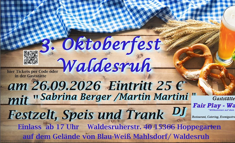 Event-Image for '3. Oktoberfest Waldesruh Samstag'