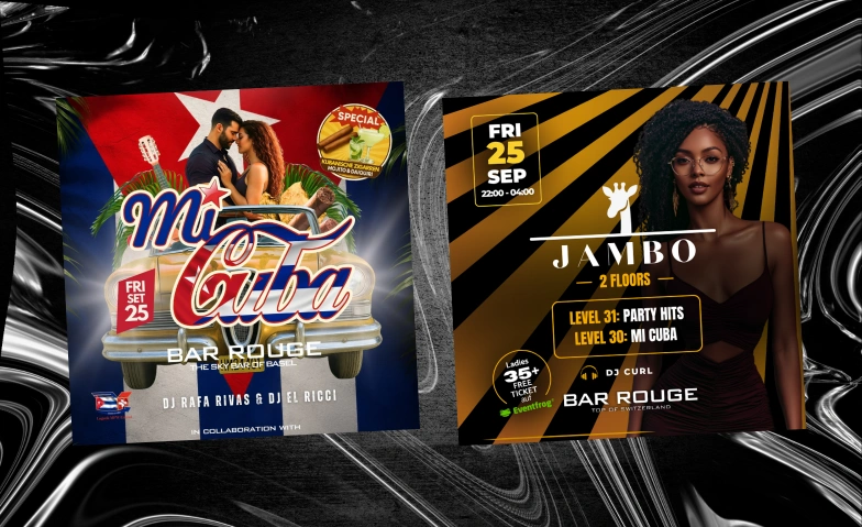 JAMBO Night x MI CUBA Bar Rouge - Rooftop Bar & Club, Messeplatz 10, 4058 Basel Tickets
