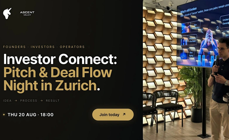 Investor Connect: Pitch & Deal Flow Night  Zurich