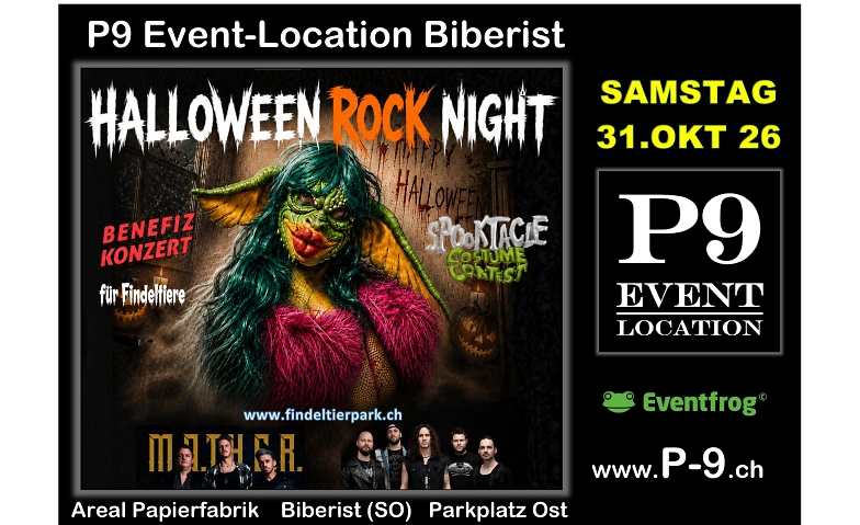 2. HALLOWEEN ROCKNIGHT P9 Event-Location (Official), Biberist Tickets