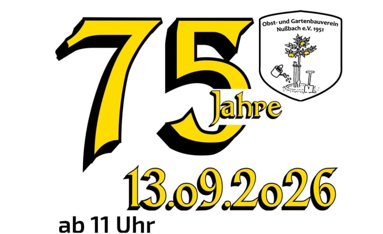 Jubiläum 75 Jahre Obst- und Gartenbauverein Nußbach