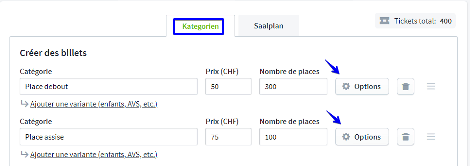 points de contr&ocirc;le I