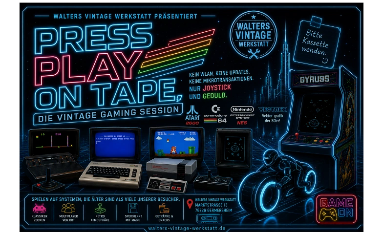 Press Play On Tape - die  Vintage Gaming Session