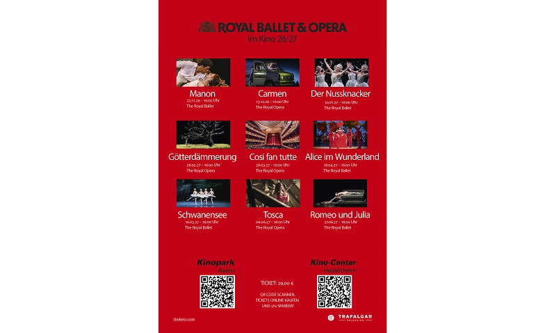 Royal Ballet &amp; Opera aus London Saison 26/27 Tickets