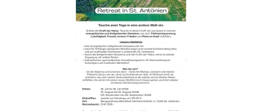 Event-Image for 'Retreat in St. Ant&ouml;nien im September'