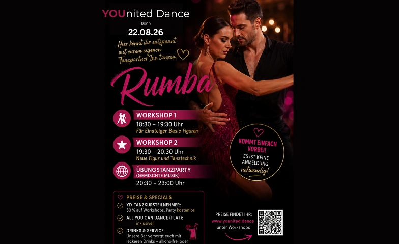 RUMBA Workshops & Übungstanzparty (gemischte Musik)