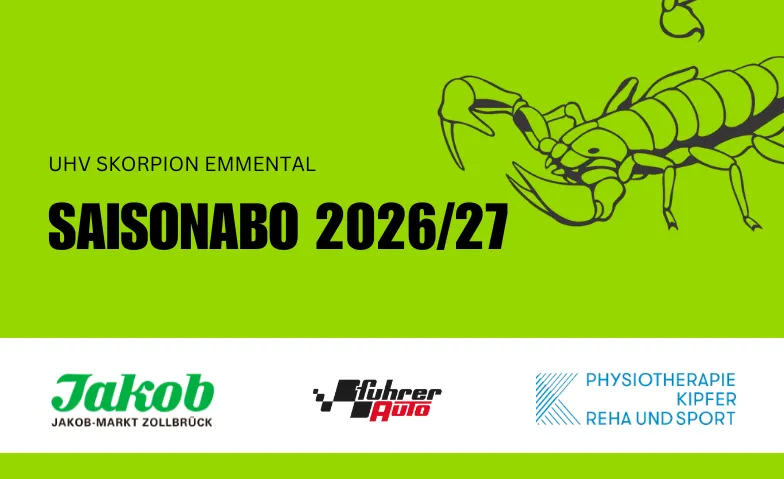 UHV Skorpion Emmental - Saisonabo 2026/27, Sport & Fitness / Unihockey, Forum Sumiswald