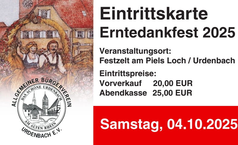 Erntedankfest 2026 - Samstag Tickets