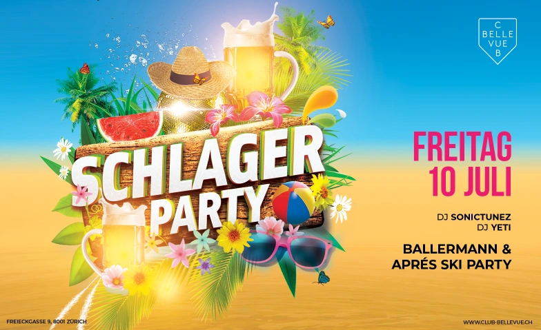 BALLERMANN & APR&Eacute;S SKI PARTY Club Bellevue, Freieckgasse 9, 8001 Zurich Billets