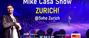 Event-Image for '26 AUG: Mike Casa Stand-up Comedy Show @SOHO ZURICH!'