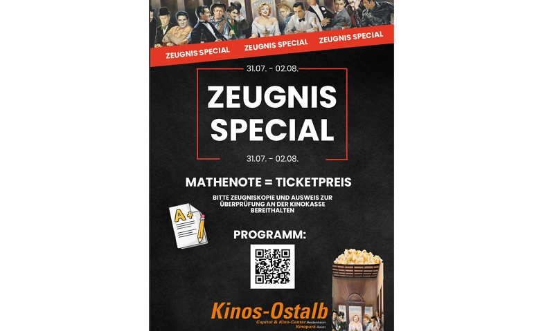 Event-Image for 'Zeugnis Special im Kino'