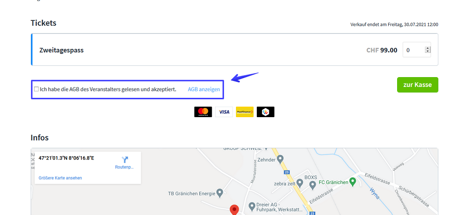 Screenshot f&uuml;r AGB