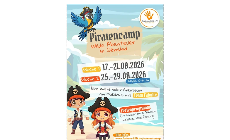 Event-Image for 'Piratencamp 2026- Wilde Abenteuer in Gem&uuml;nd'