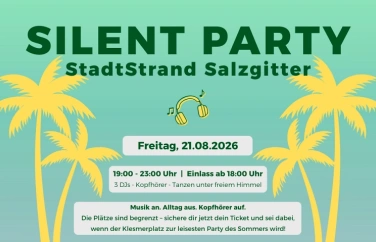 Event-Image for 'Silent Party - Sommer-Highlight am StadtStrand Salzgitter'