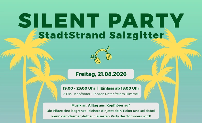 Silent Party - Sommer-Highlight am StadtStrand Salzgitter