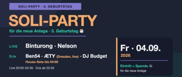 Event-Image for 'Soli-Party &mdash; 3. Geburtstag der blackbox.'