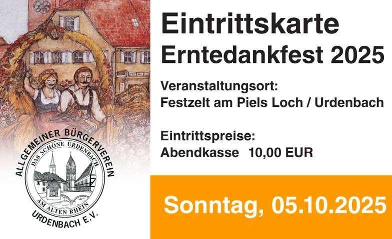 Erntedankfest 2026 - Sonntag Tickets