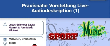 Event-Image for 'Praxisnahe Vorstellung Live-Audiodeskription (1)'
