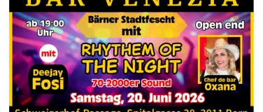 Event-Image for 'B&auml;rner Stadtfescht in Bar Venezis mit Rhythem of the Night'