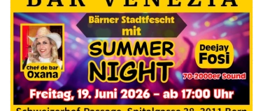 Event-Image for 'B&auml;rner Stadtfescht in Bar Venezis mit Summer Night'