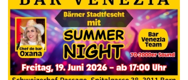 Event-Image for 'B&auml;rner Stadtfescht in Bar Venezia mit Summer Night'