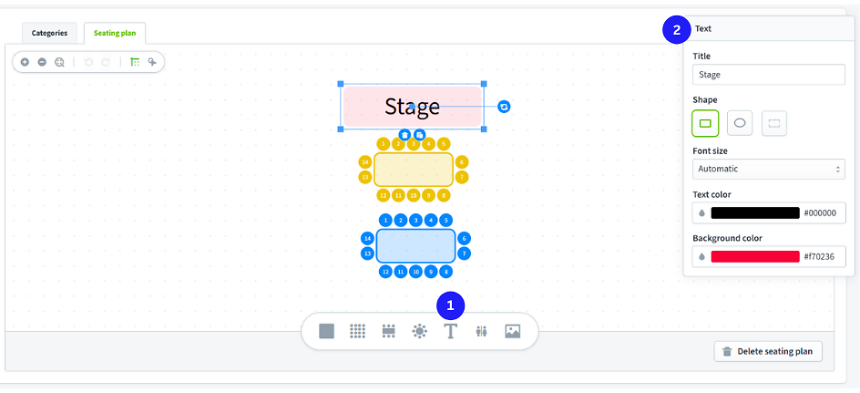 Stage Saalplan