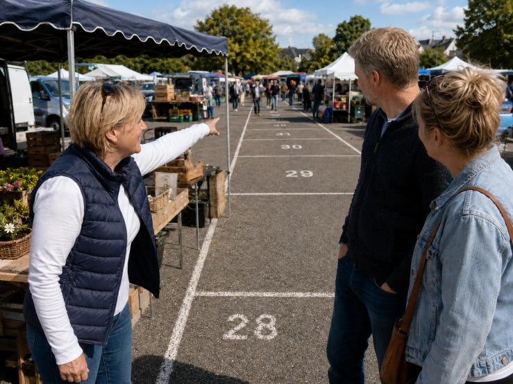 Standplatz wird leicht gefunden